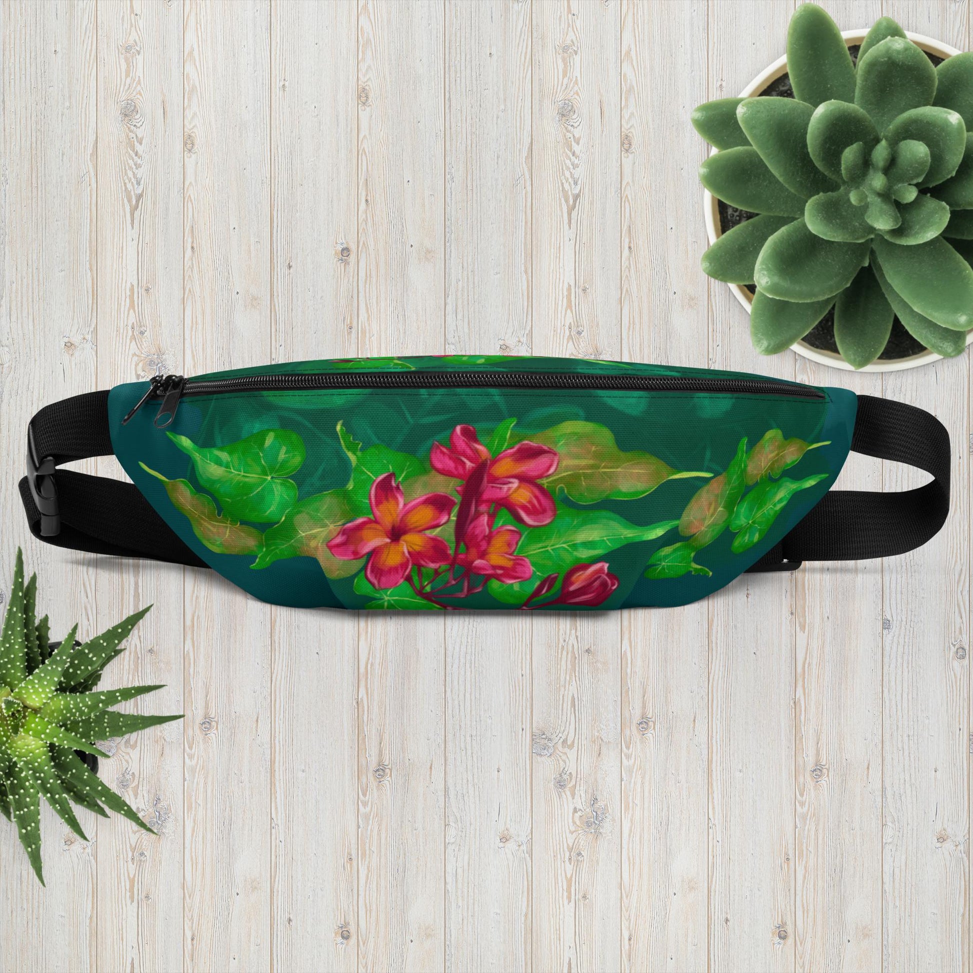 Caribbean nature fanny pack from Leonora! Dancehall Art prints!