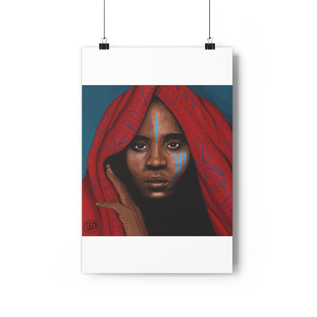 Jah9 art portrait from Leonora, print it on a fine poster in good quality!
