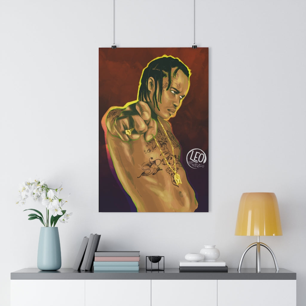Tommy Lee art portrait from Leonora, print it on a fine poster in good quality!