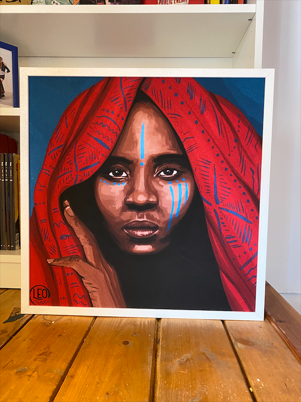 Jah9 art portrait from Leonora, print it on a fine poster in good quality!