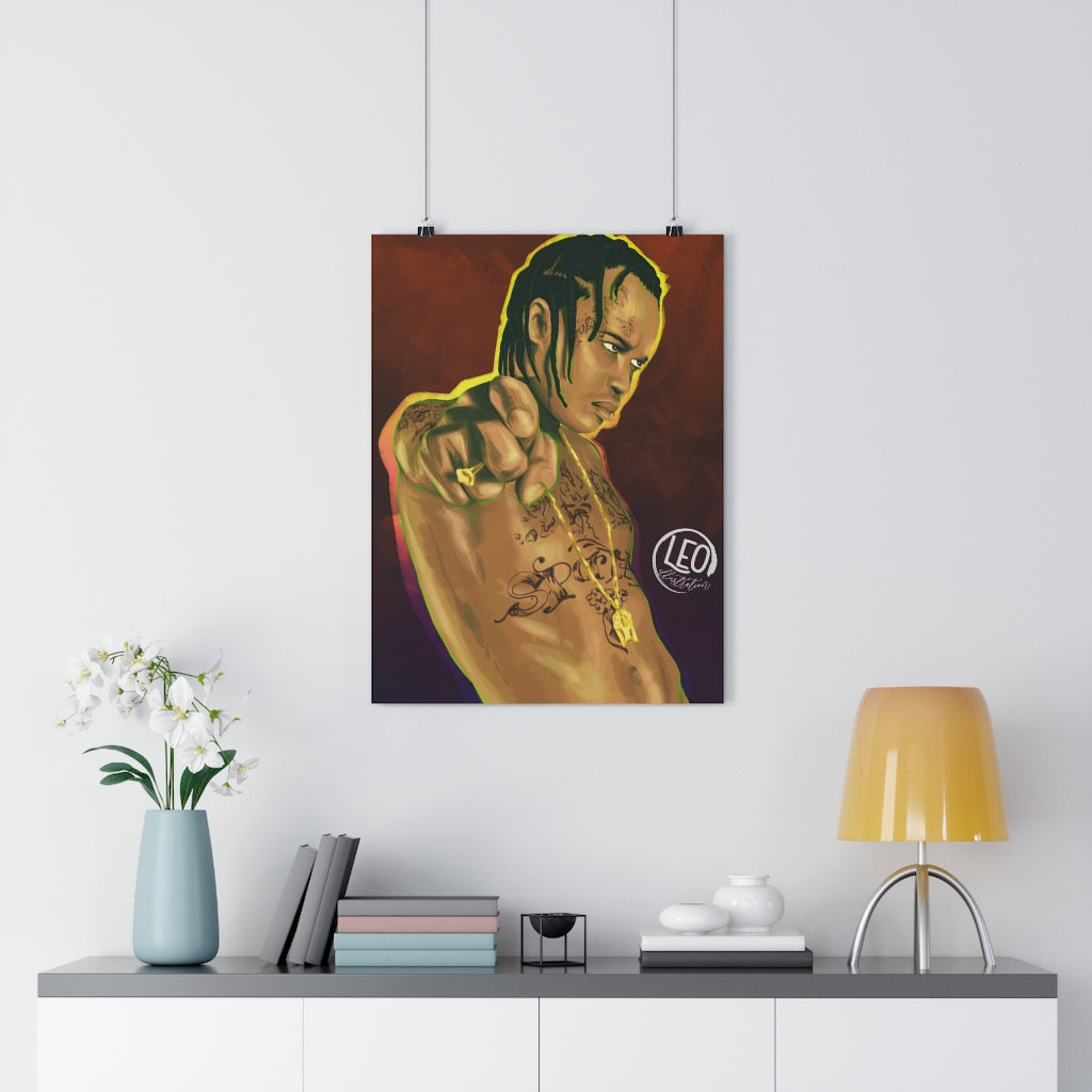 Tommy Lee art portrait from Leonora, print it on a fine poster in good quality!